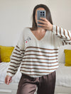 Pull Amour Beige