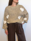 Pull Beige coeur