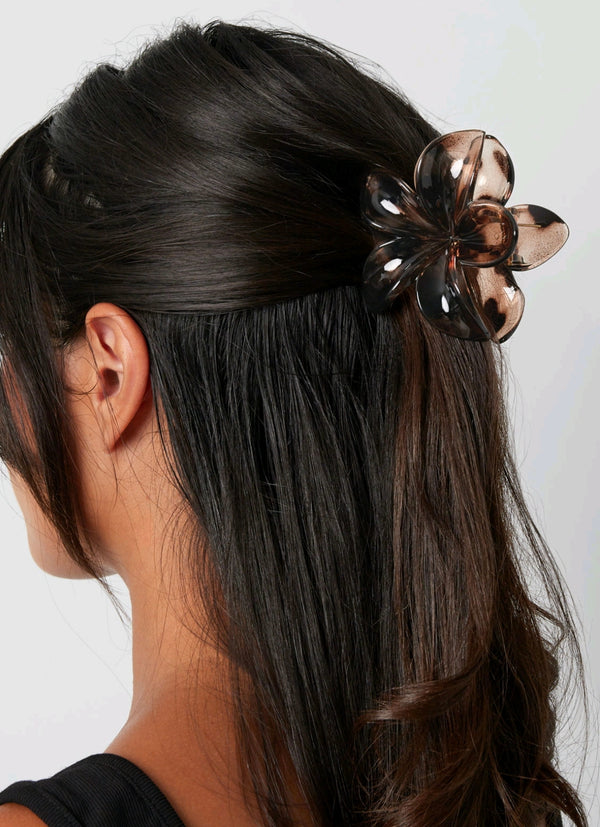 Pince à cheveux fleurs hawaïenne