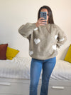 Pull Beige coeur